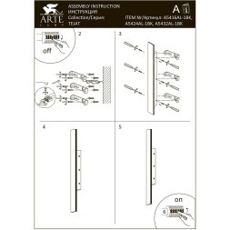 Фасадный светильник Arte Lamp TEJAT A5432AL-1BK