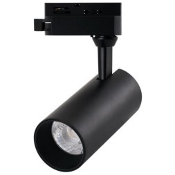 Однофазный двужильный светодиодный трековый светильник Arte Lamp A4568PL-1BK REGULUS 4000К 1000Лм CRI85+ 24° 13Вт