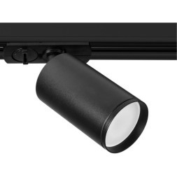 Однофазный двужильный трековый светильник Arte Lamp A1519PL-1BK FLAME под сменную лампу GU10