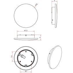 Фасадный светильник LED 2700/3400/4000 540Lm Arte Lamp NIMBO A1510AL-1BK